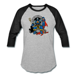 Character #76 Baseball T-Shirt - heather gray/black