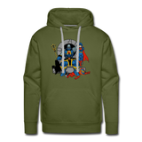 Character #76 Men’s Premium Hoodie - olive green