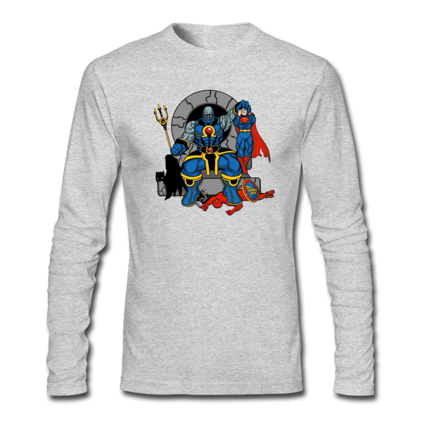 Character #76 Men's Long Sleeve T-Shirt by Next Level - heather gray