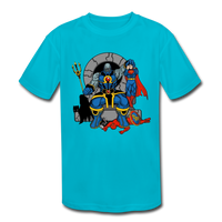 Character #76 Kids' Moisture Wicking Performance T-Shirt - turquoise