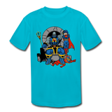 Character #76 Kids' Moisture Wicking Performance T-Shirt - turquoise