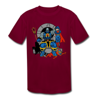 Character #76 Kids' Moisture Wicking Performance T-Shirt - burgundy