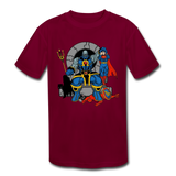 Character #76 Kids' Moisture Wicking Performance T-Shirt - burgundy