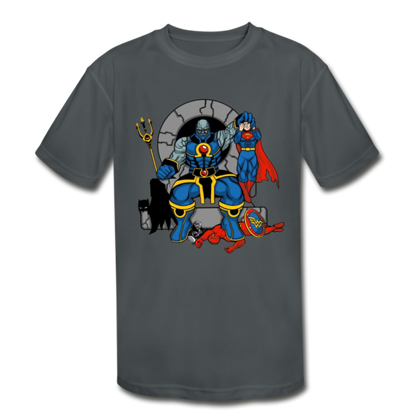 Character #76 Kids' Moisture Wicking Performance T-Shirt - charcoal