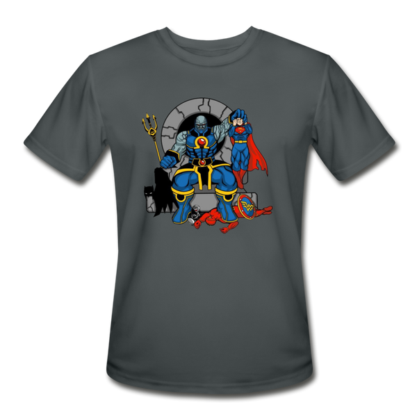 Character #76 Men’s Moisture Wicking Performance T-Shirt - charcoal