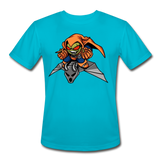 Character #77 Men’s Moisture Wicking Performance T-Shirt - turquoise