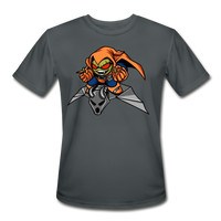Character #77 Men’s Moisture Wicking Performance T-Shirt - charcoal