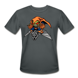 Character #77 Men’s Moisture Wicking Performance T-Shirt - charcoal