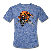 Character #77 Men’s Moisture Wicking Performance T-Shirt - heather blue