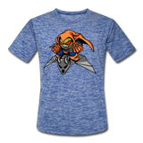 Character #77 Men’s Moisture Wicking Performance T-Shirt - heather blue