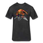 Character #77 Fitted Cotton/Poly T-Shirt by Next Level - heather black