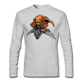 Character #77 Men's Long Sleeve T-Shirt by Next Level - heather gray