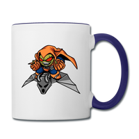 Character #77 Contrast Coffee Mug - white/cobalt blue