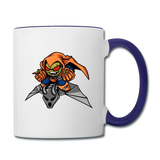 Character #77 Contrast Coffee Mug - white/cobalt blue