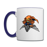 Character #77 Contrast Coffee Mug - white/cobalt blue