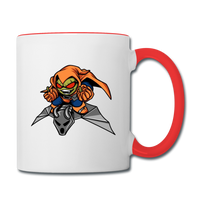 Character #77 Contrast Coffee Mug - white/red