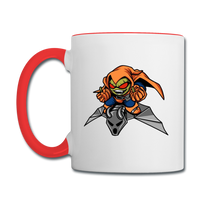 Character #77 Contrast Coffee Mug - white/red
