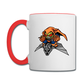 Character #77 Contrast Coffee Mug - white/red