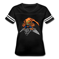 Character #77 Women’s Vintage Sport T-Shirt - black/white