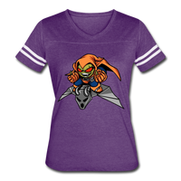 Character #77 Women’s Vintage Sport T-Shirt - vintage purple/white