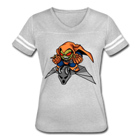 Character #77 Women’s Vintage Sport T-Shirt - heather gray/white