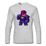 Character #78 Men's Long Sleeve T-Shirt by Next Level - heather gray