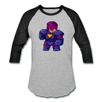 Character #78 Baseball T-Shirt - heather gray/black