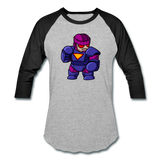 Character #78 Baseball T-Shirt - heather gray/black