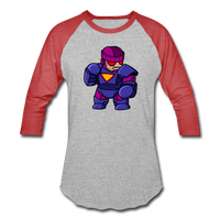 Character #78 Baseball T-Shirt - heather gray/red