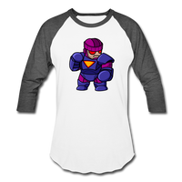 Character #78 Baseball T-Shirt - white/charcoal