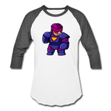 Character #78 Baseball T-Shirt - white/charcoal