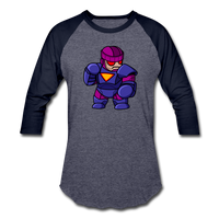 Character #78 Baseball T-Shirt - heather blue/navy
