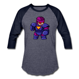 Character #78 Baseball T-Shirt - heather blue/navy