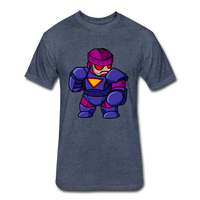 Character #78 Fitted Cotton/Poly T-Shirt by Next Level - heather navy
