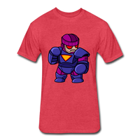 Character #78 Fitted Cotton/Poly T-Shirt by Next Level - heather red