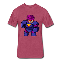 Character #78 Fitted Cotton/Poly T-Shirt by Next Level - heather burgundy