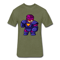 Character #78 Fitted Cotton/Poly T-Shirt by Next Level - heather military green