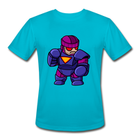 Character #78 Men’s Moisture Wicking Performance T-Shirt - turquoise