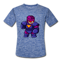 Character #78 Men’s Moisture Wicking Performance T-Shirt - heather blue