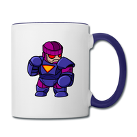 Character #78 Contrast Coffee Mug - white/cobalt blue