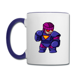 Character #78 Contrast Coffee Mug - white/cobalt blue