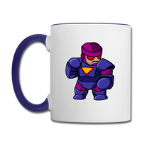 Character #78 Contrast Coffee Mug - white/cobalt blue