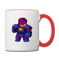 Character #78 Contrast Coffee Mug - white/red