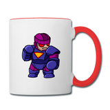 Character #78 Contrast Coffee Mug - white/red