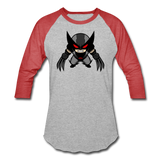 Character #79 Baseball T-Shirt - heather gray/red