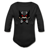 Character #79 Organic Long Sleeve Baby Bodysuit - black