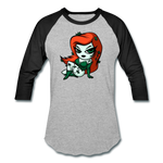Character #80 Baseball T-Shirt - heather gray/black