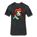 Character #80 Fitted Cotton/Poly T-Shirt by Next Level - heather black