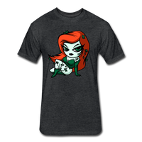 Character #80 Fitted Cotton/Poly T-Shirt by Next Level - heather black
