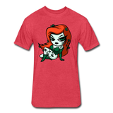 Character #80 Fitted Cotton/Poly T-Shirt by Next Level - heather red
